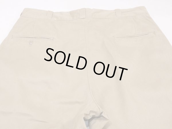 画像9: 70s US ARMY COTTON UNIFORM TWILL CHINO TROUSERS PANTS  (9)