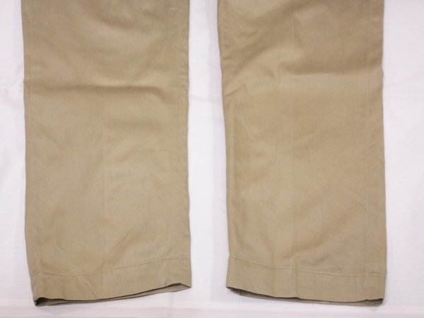 画像8: 70s US ARMY COTTON UNIFORM TWILL CHINO TROUSERS PANTS  (8)