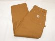 画像3: 10s Carhartt DOUBLE KNEE BROWN DUCK PAINTER WORK PANTS  (3)