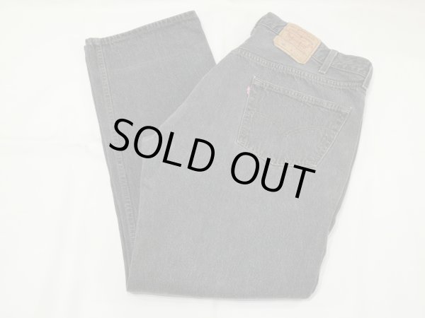 画像3: 90s Levi's 501- 0658 YARN DYED BLACK DENIM PANTS W42L32 MADE IN USA (3)