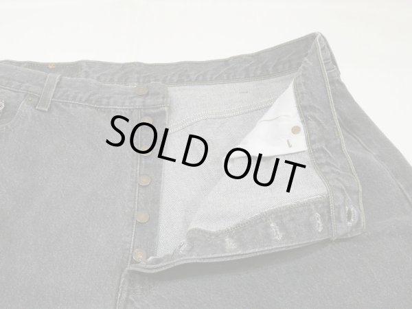 画像5: 90s Levi's 501- 0658 YARN DYED BLACK DENIM PANTS W42L32 MADE IN USA (5)