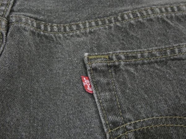 画像11: 90s Levi's 501- 0658 YARN DYED BLACK DENIM PANTS W42L32 MADE IN USA (11)