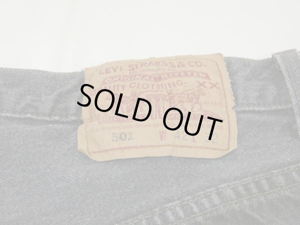 画像10: 90s Levi's 501- 0658 YARN DYED BLACK DENIM PANTS W42L32 MADE IN USA (10)