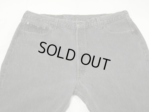 画像4: 90s Levi's 501- 0658 YARN DYED BLACK DENIM PANTS W42L32 MADE IN USA (4)