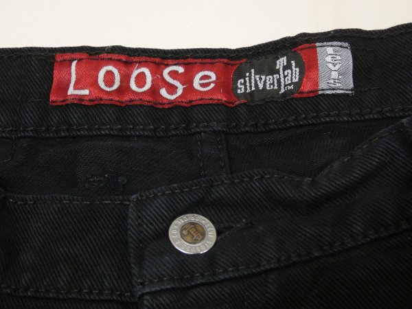 画像5: 90s Levi's SILVER TAB LOOSE FIT BLACK DENIM PANTS MADE IN USA (5)