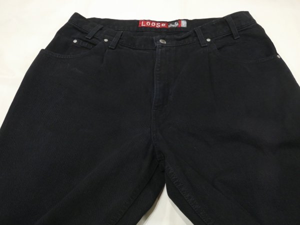画像4: 90s Levi's SILVER TAB LOOSE FIT BLACK DENIM PANTS MADE IN USA (4)