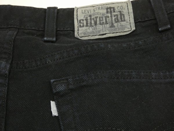 画像11: 90s Levi's SILVER TAB LOOSE FIT BLACK DENIM PANTS MADE IN USA (11)