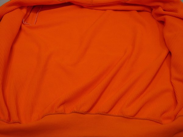 画像7: 70s UNKNOWN NEON ORENGE FULL ZIP SWEAT PARKA HOODIE (7)