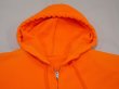 画像3: 70s UNKNOWN NEON ORENGE FULL ZIP SWEAT PARKA HOODIE (3)