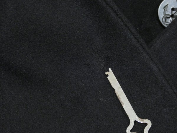 画像13: 40s US COAST GUARD USCG 10 BUTTON P-COAT with STENCIL (13)