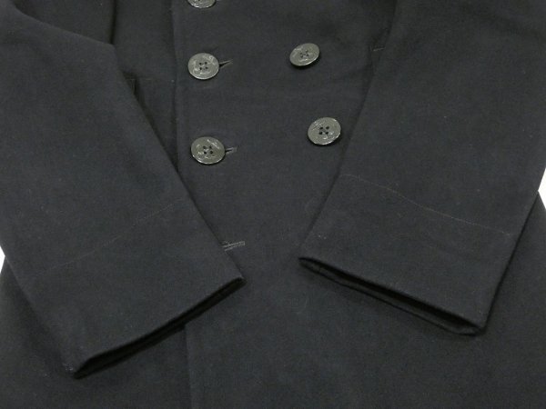 画像11: 40s US COAST GUARD USCG 10 BUTTON P-COAT with STENCIL (11)
