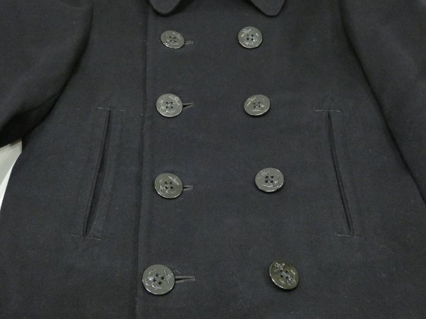 画像6: 40s US COAST GUARD USCG 10 BUTTON P-COAT with STENCIL (6)
