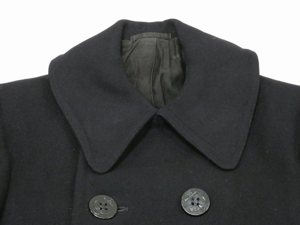 画像3: 40s US COAST GUARD USCG 10 BUTTON P-COAT with STENCIL (3)