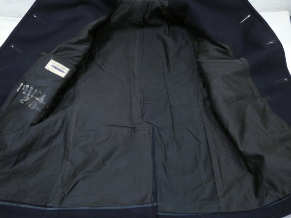 画像14: 40s US COAST GUARD USCG 10 BUTTON P-COAT with STENCIL (14)