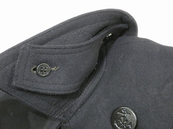 画像5: 40s US COAST GUARD USCG 10 BUTTON P-COAT with STENCIL (5)