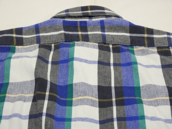画像9: 80s FIVE BROTHER HEAVY FLANNEL SHIRT MADE IN USA (9)