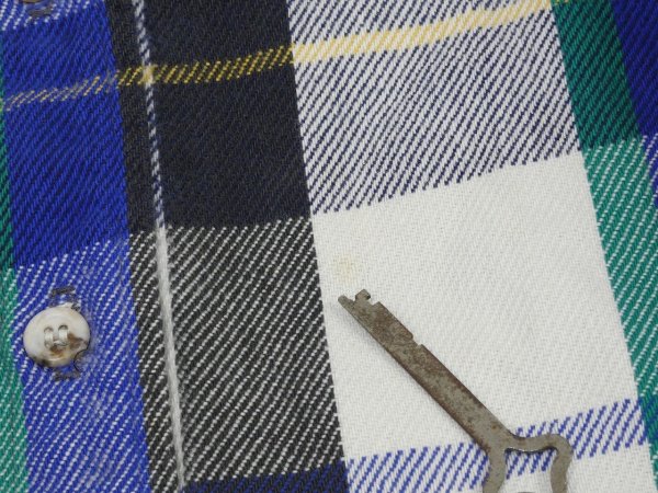 画像7: 80s FIVE BROTHER HEAVY FLANNEL SHIRT MADE IN USA (7)