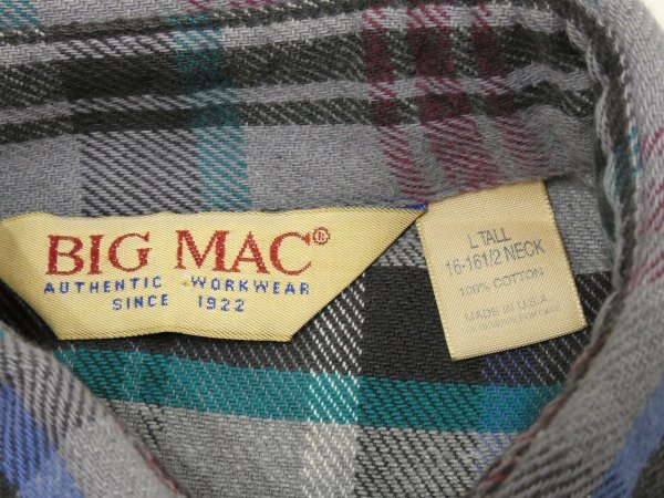 画像3: 90s BIG MAC HEAVY FLANNEL SHIRT MADE IN USA (3)
