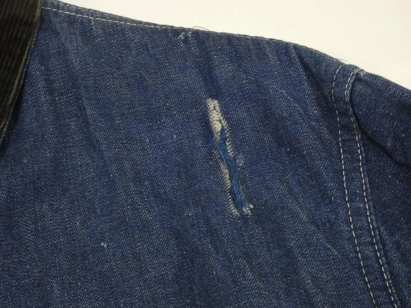 画像6: 60s POWR HOUSE DENIM CHORE JACKET COVERALL with BLANKET (6)