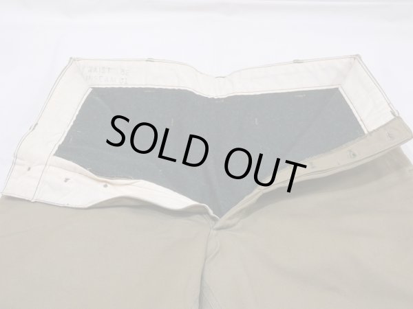 画像6: 40s US ARMY M-41 KERSEY LINED CHINO TROUSERS PANTS DEAD STOCK ? (6)