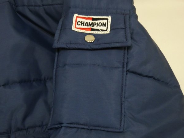 画像9: 70s CHAMPION SUPERKPLUG RACHING OFFICIAL QUILTING JACKET MADE IN USA (9)