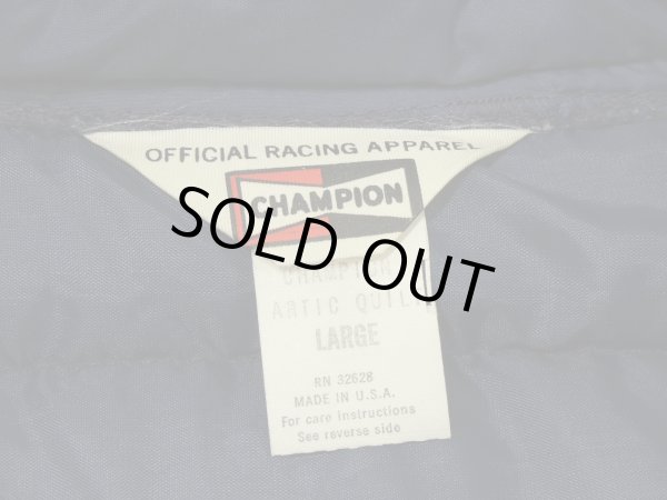 画像3: 70s CHAMPION SUPERKPLUG RACHING OFFICIAL QUILTING JACKET MADE IN USA (3)