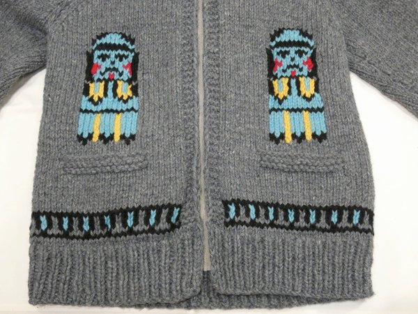 画像5: 60s TOTEM POLE COWICHAN SWEATER RARE PATTERN (5)
