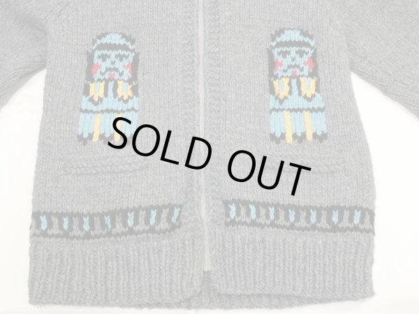 画像5: 60s TOTEM POLE COWICHAN SWEATER RARE PATTERN (5)