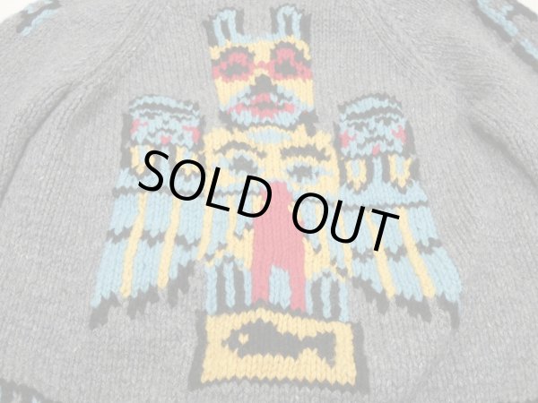 画像7: 60s TOTEM POLE COWICHAN SWEATER RARE PATTERN (7)