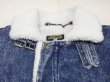 画像4: 80s EXPRESSIONS B-3 TYPE DENIM BOA JACKET (4)