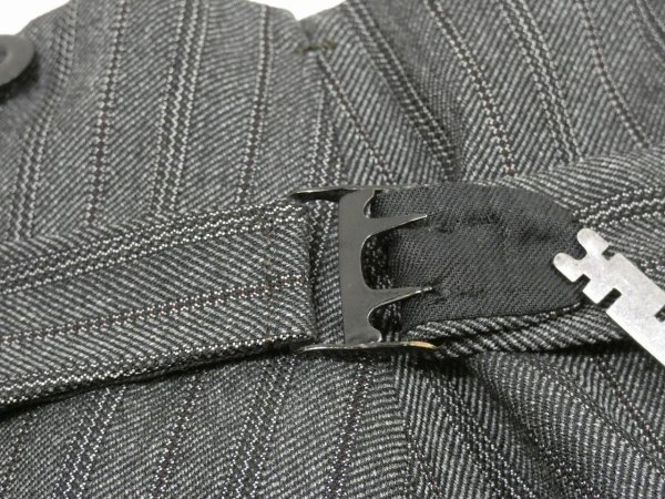 画像13: EARLY 20TH CENTURY 09s 1909s JOHN J HANTZ STRIPE WOOL SLACKS TROUSERS (13)