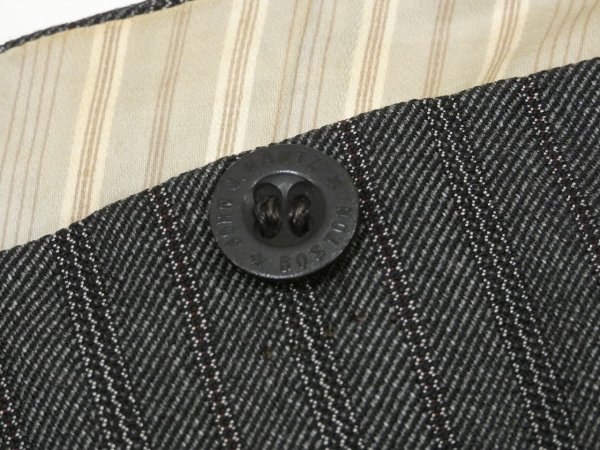 画像5: EARLY 20TH CENTURY 09s 1909s JOHN J HANTZ STRIPE WOOL SLACKS TROUSERS (5)