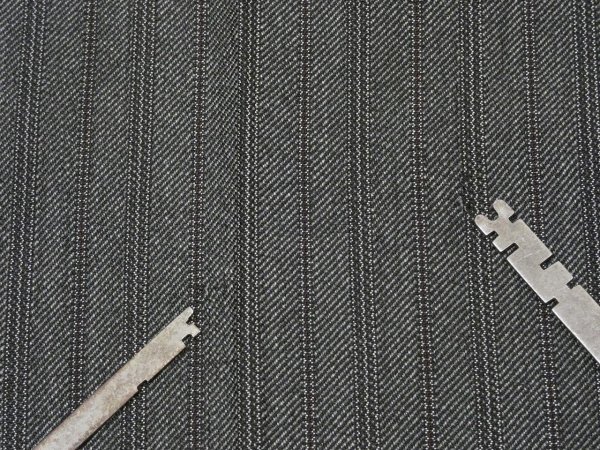 画像14: EARLY 20TH CENTURY 09s 1909s JOHN J HANTZ STRIPE WOOL SLACKS TROUSERS (14)