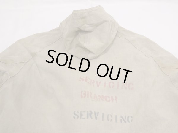 画像10: 40s WW2 US ARMY WET WEATHER PARKA with STENCIL (10)