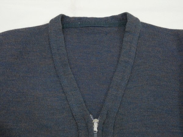 画像3: 40s 50s UNKNOWN FULL ZIP WORK SPORTS CARDIGAN (3)