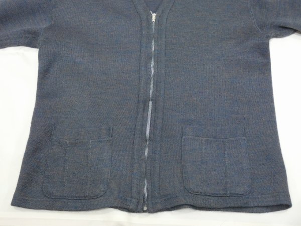 画像4: 40s 50s UNKNOWN FULL ZIP WORK SPORTS CARDIGAN (4)