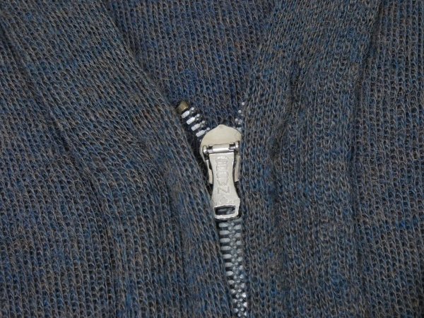画像5: 40s 50s UNKNOWN FULL ZIP WORK SPORTS CARDIGAN (5)