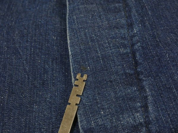 画像7: 40s COWDEN DENIM PAINTER WORK PANTS with CROTCH RIVET (7)