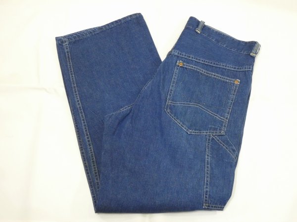 画像3: 40s COWDEN DENIM PAINTER WORK PANTS with CROTCH RIVET (3)
