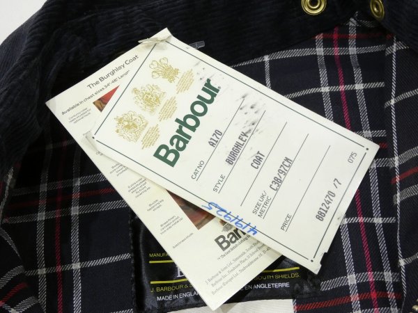 画像6: 80s Barbour BURGHLEY DEAD STOCK (6)