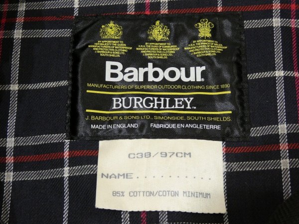 画像5: 80s Barbour BURGHLEY DEAD STOCK (5)