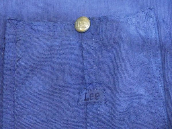 画像7: 50s Lee 44J 1954 PRINCETON BEER JACKET COVERALL OVER DYED (7)