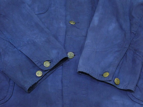 画像10: 50s Lee 44J 1954 PRINCETON BEER JACKET COVERALL OVER DYED (10)
