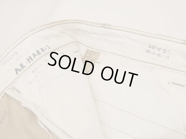 画像8: 50s US ARMY M-45 COTTON KHAKI CHINO TROUSERS PANTS TWO TONE (8)