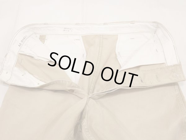 画像7: 50s US ARMY M-45 COTTON KHAKI CHINO TROUSERS PANTS TWO TONE (7)