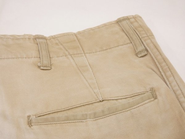画像12: 50s US ARMY M-45 COTTON KHAKI CHINO TROUSERS PANTS TWO TONE (12)