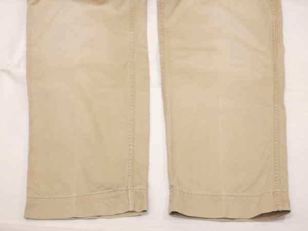 画像10: 50s US ARMY M-45 COTTON KHAKI CHINO TROUSERS PANTS TWO TONE (10)