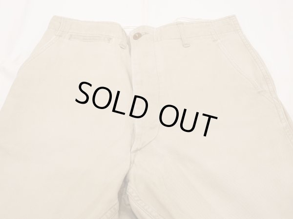 画像4: 50s US ARMY M-45 COTTON KHAKI CHINO TROUSERS PANTS TWO TONE (4)