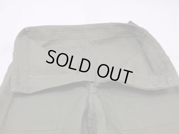 画像5: 50s US ARMY OD-7 M-47 HBT UTILITY TROUSERS BAKER PANTS ONE WASH (5)