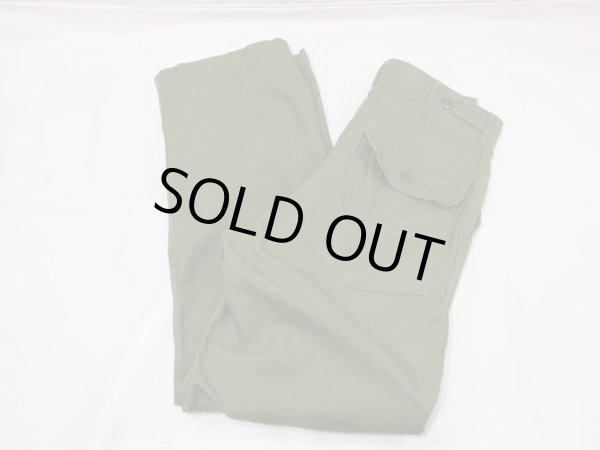 画像3: 50s US ARMY OD-7 M-47 HBT UTILITY TROUSERS BAKER PANTS ONE WASH (3)
